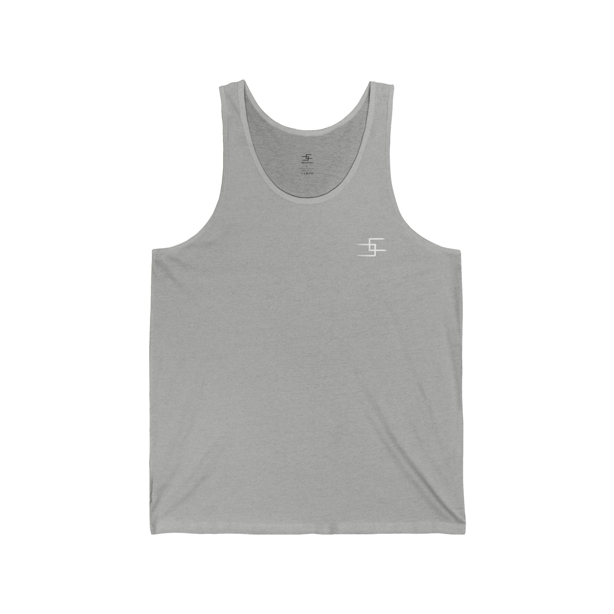 WINFITS Premium Muscle Tank – White Classic Sleeveless Tee